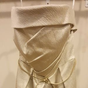 David's Bridal strapless dress